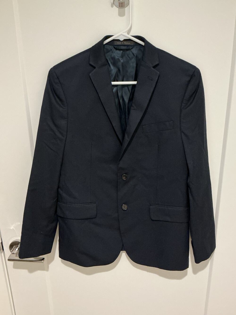 Lauren Ralph Lauren Black 2 Button Navy Sport Coat Blazer Youth Size 18R